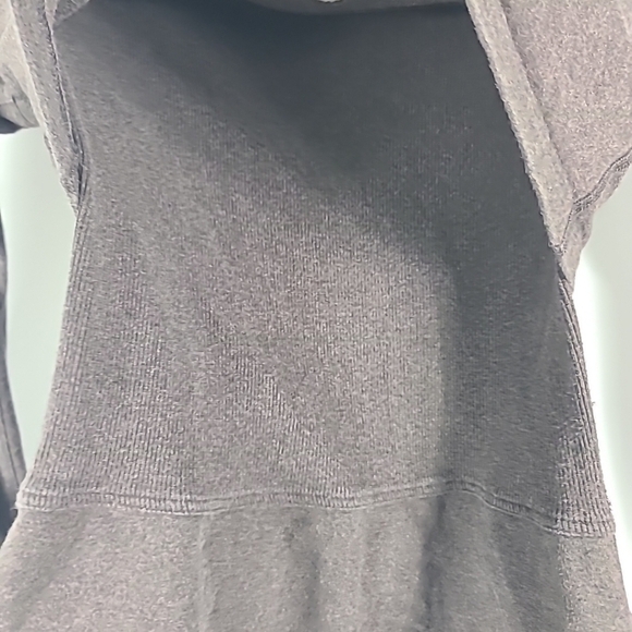 Lululemon Over The Top Jacket Heathered Fox Brown Asymetrical Sz 4? RARE UNICORN - Picture 7 of 9